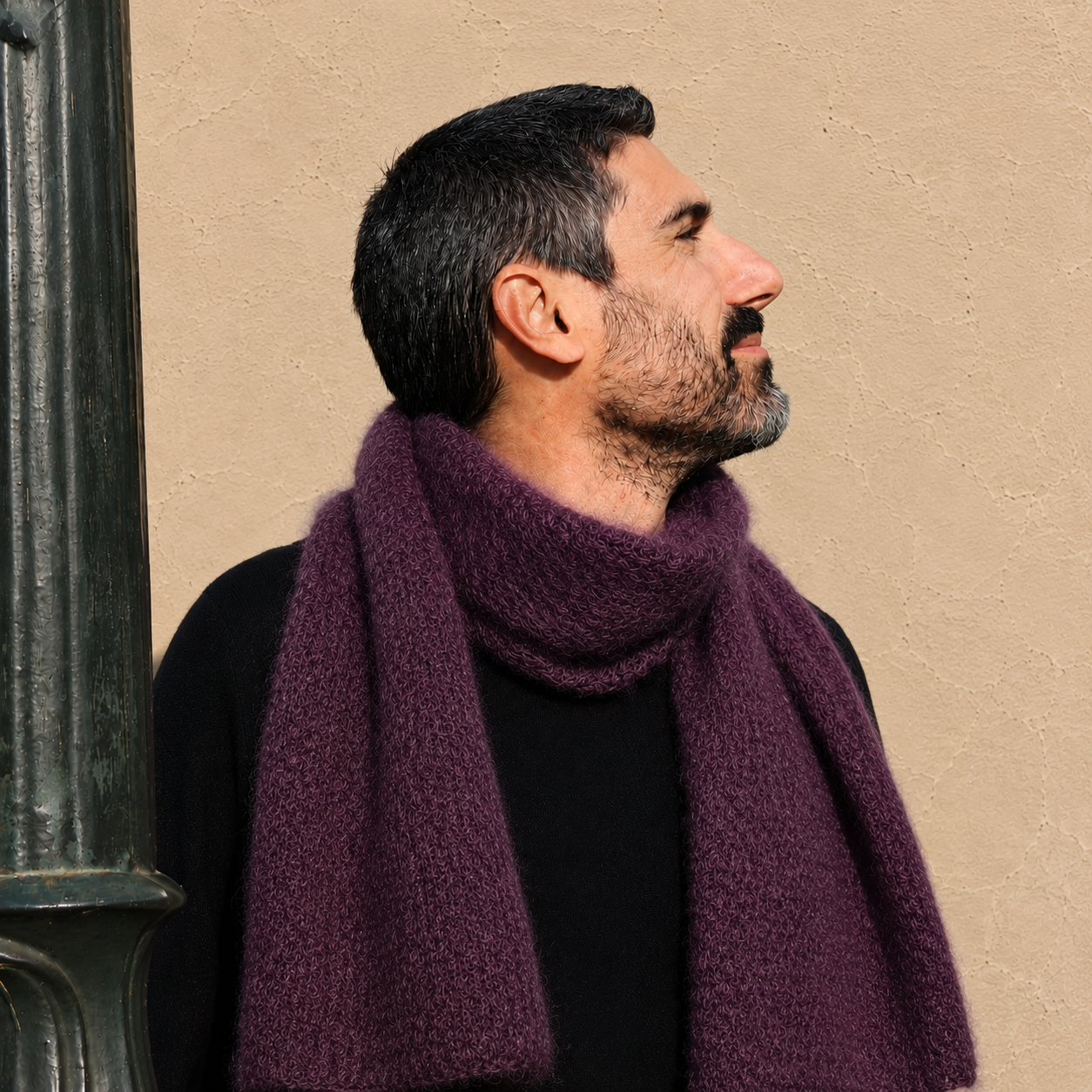 Wolwitte Mohair Sjaal – Mantas Ezcaray