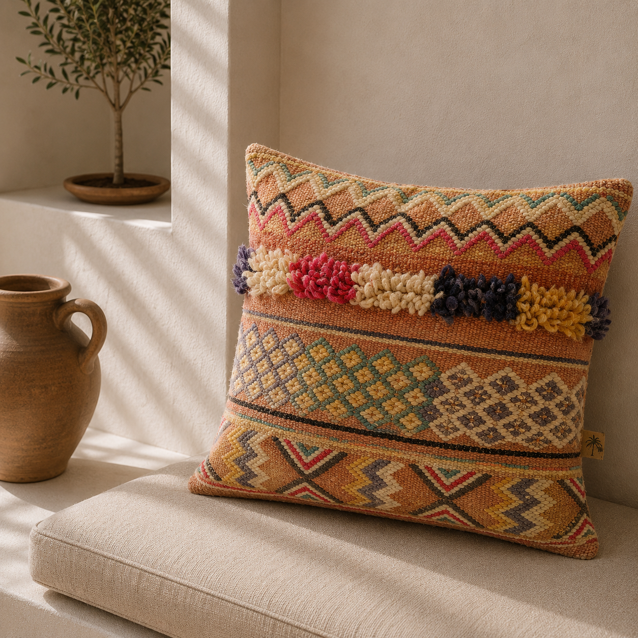 Bont Recycled Wollen Berber Kussen