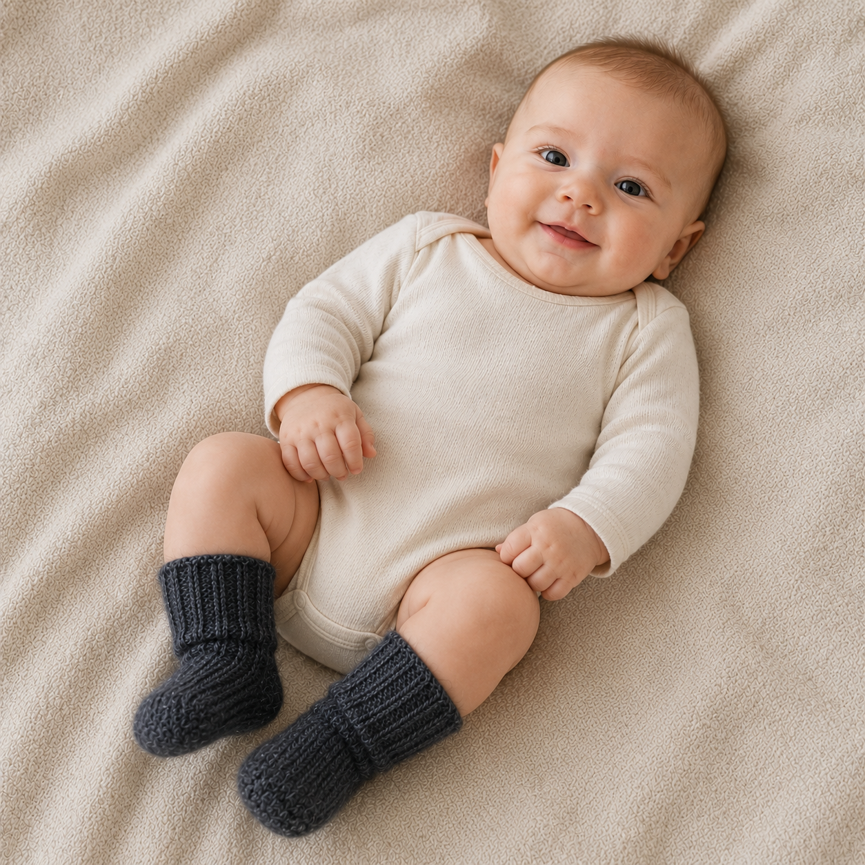 Wollen baby sokjes