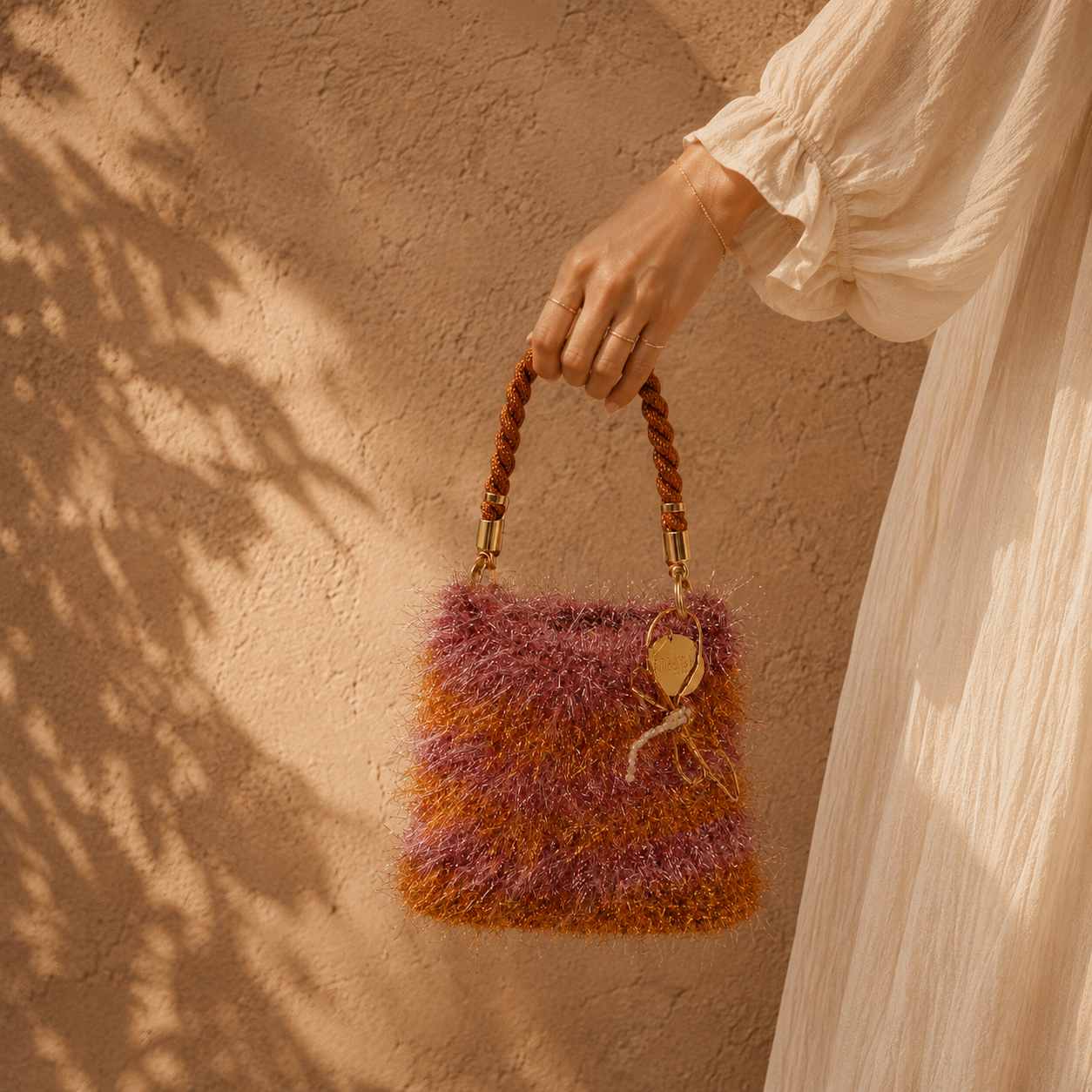 Solea – Handgemaakte Milan Yarn Clutch